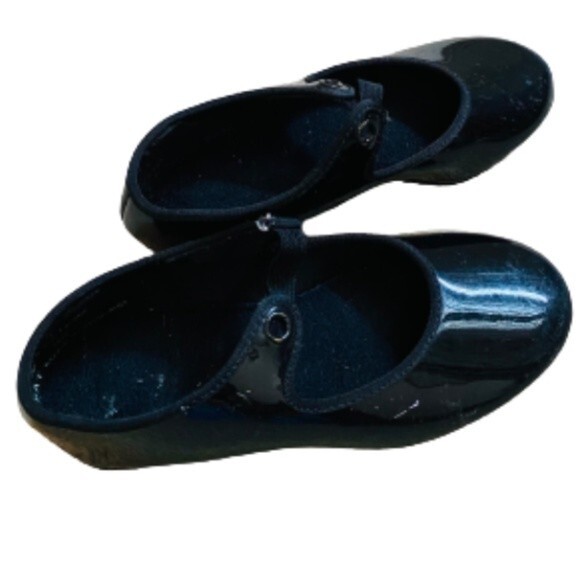 Mary Jane Black Dress Shoes for Little Girls Size 12 - Picture 1 of 3